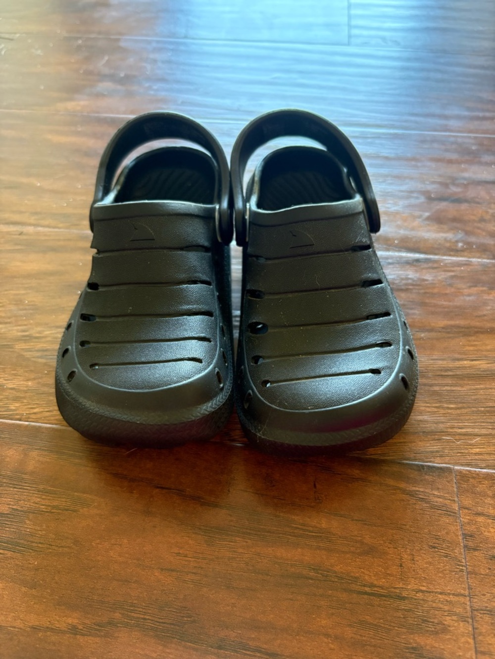 Black Slip-On Clog Sandals